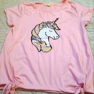 Girls sequins top